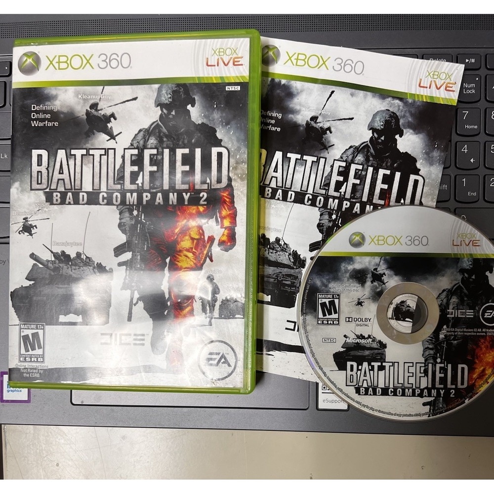 Battlefield Bad Company 2 Microsoft Xbox 360 EA DICE Shooter Video‎ Game